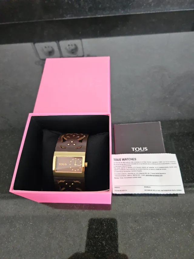 Reloj Tous Dorado Cuero Oso