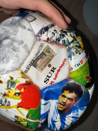 Balón de fútbol malaga club futbol