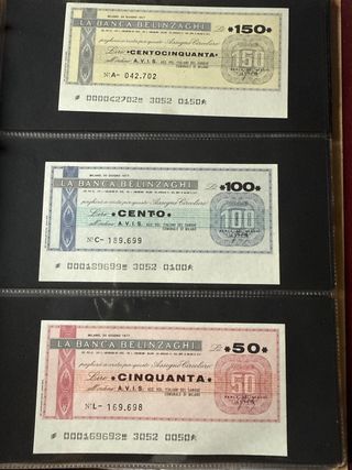 Miniassegni La Banca Belinzaghi 1977