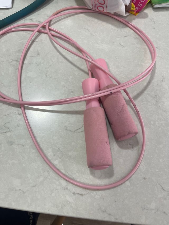 Cuerda de saltar rosa