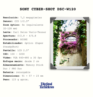 Cámara Sony Cyber-shot DSC-W120