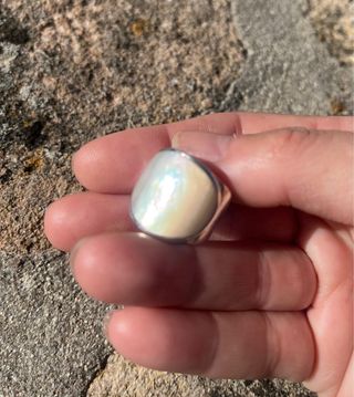 Anillo Nácar y Plata 925