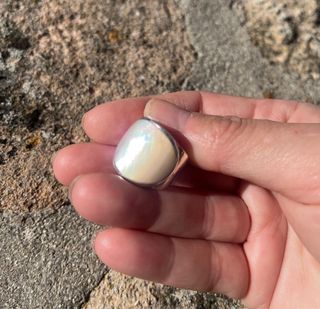 Anillo Nácar y Plata 925