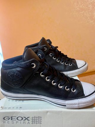 Converse All Star Mid Top Pelle Nere