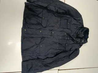 Parka acolchada Emidio Tucci azul y gris