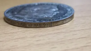 Moneda Hindenburg 1847-1927 Plata. Weimar.