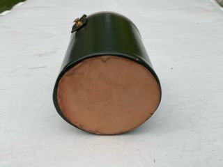 Estuche vintage piel candado hucha