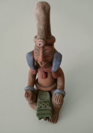 Figurita Artesanal Maya Azteca México