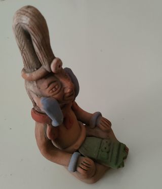 Figurita Artesanal Maya Azteca México