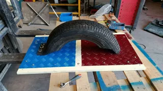 Saco de boxeo ARTESANO llanta para pared