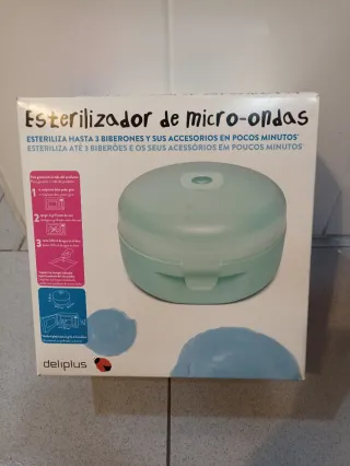Esterilizador de biberones para microondas