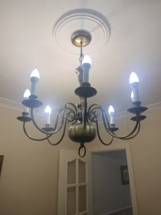 Lámpara de Araña de bronce