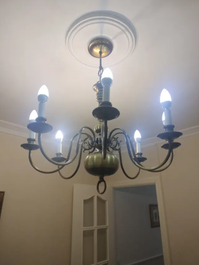 Lámpara de Araña de bronce, URGE VENTA