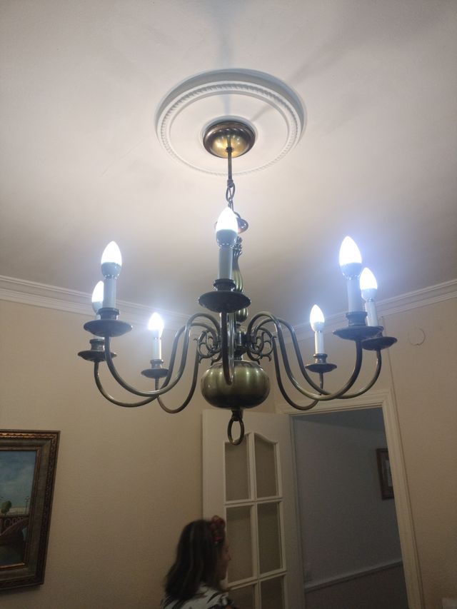 Lámpara de Araña de bronce, URGE VENTA