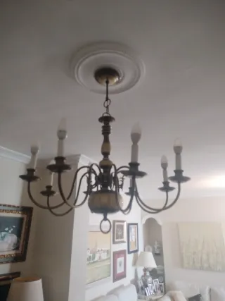 Lámpara de Araña de bronce