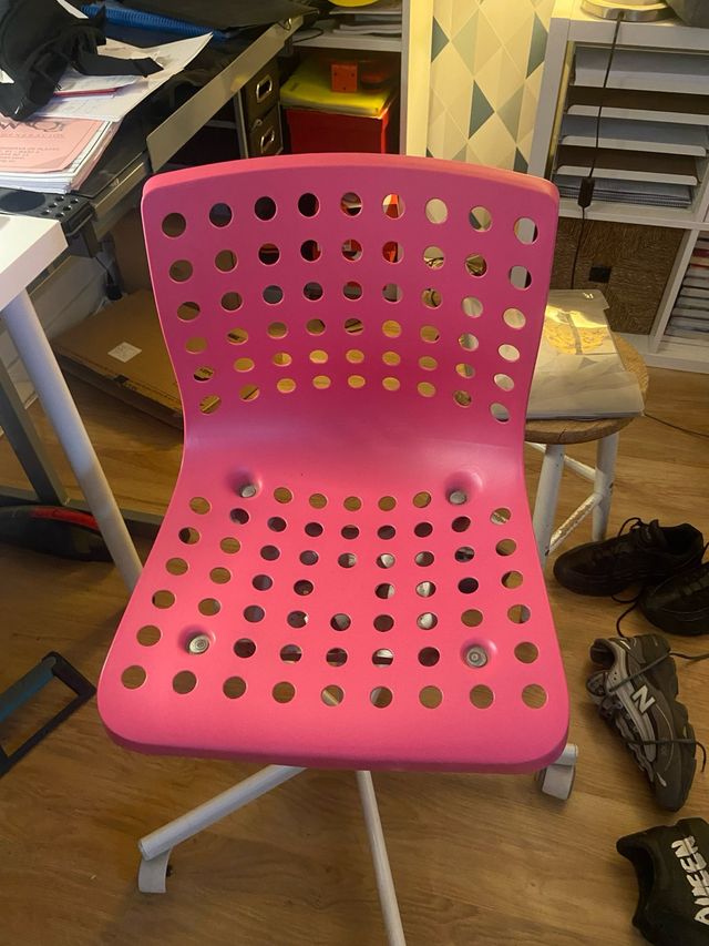 Silla de escritorio rosa