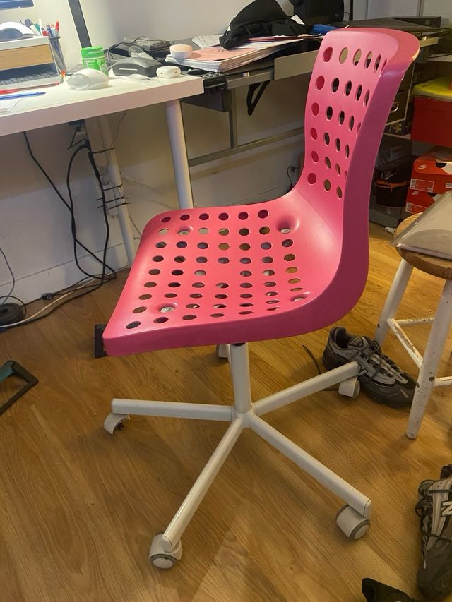 Silla de escritorio rosa