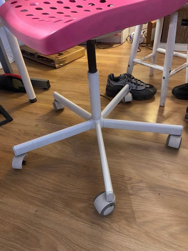 Silla de escritorio rosa