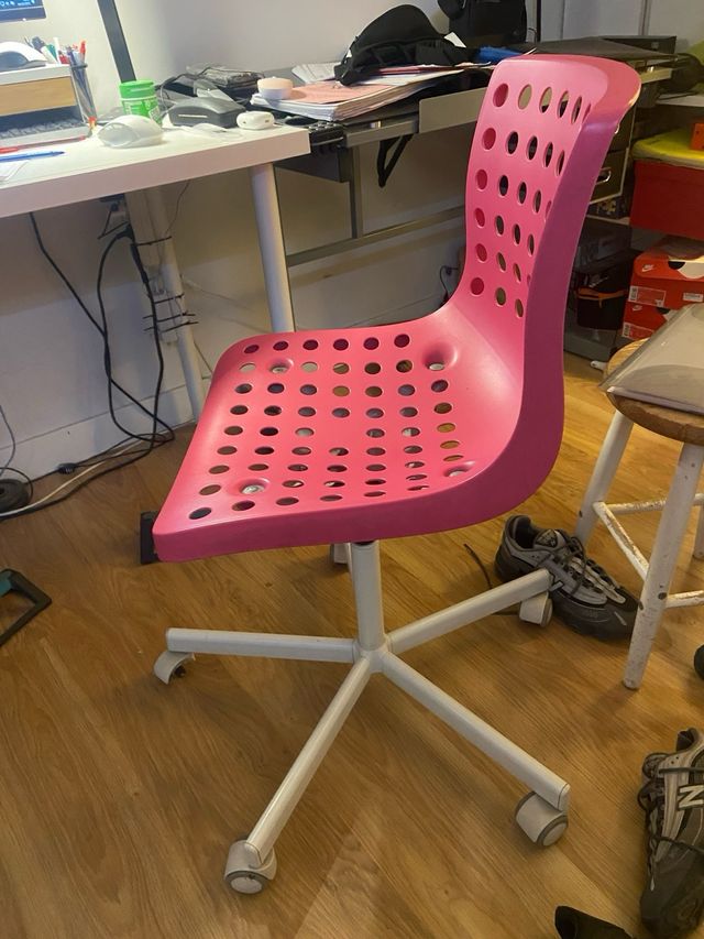 Silla de escritorio rosa