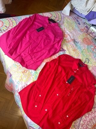 Camisas Tommy Hilfiger Rosa y Roja
