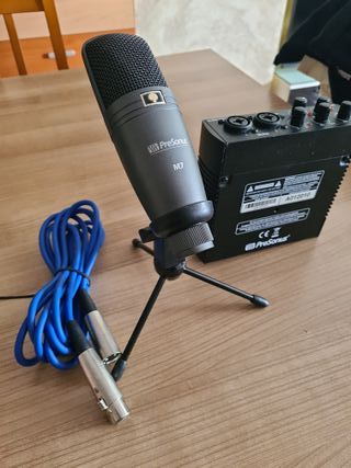 Interfaz Audio PreSonus Audiobox USB96 y microfono