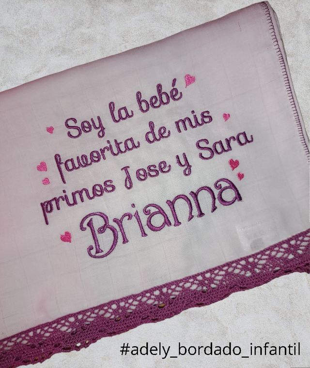 Gasas bebé personalizadas con nombre