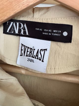 Cortavientos Everlast Beige Zara XS 