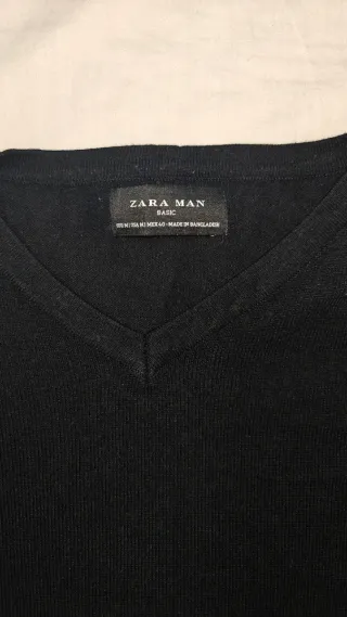 Jersey Zara Hombre Negro