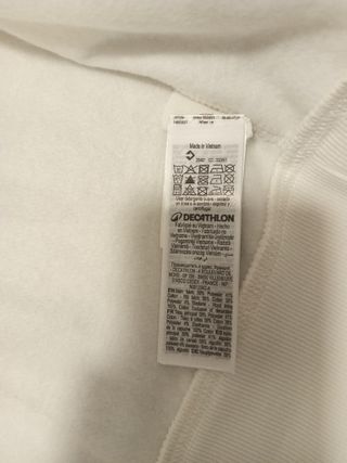 Sudadera con capucha blanca Talla M
