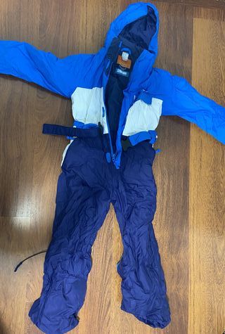 Mono de nieve azul 6 años