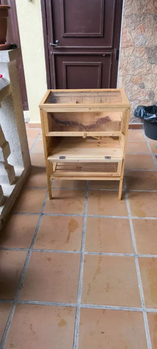 Jaula madera para hámster