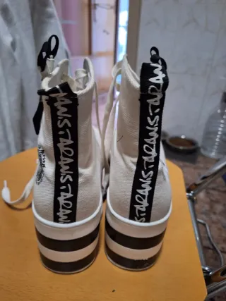 Zapatillas blancas plataforma mujer