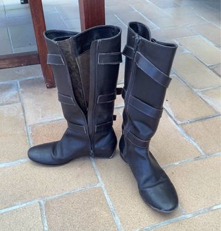 Botas altas camperas marrones 
