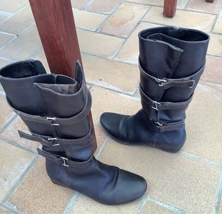 Botas altas camperas marrones 