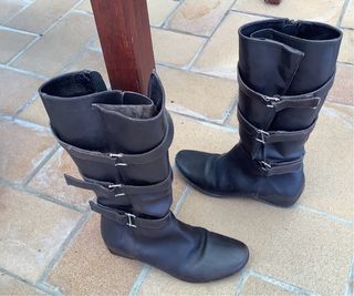 Botas altas camperas marrones 
