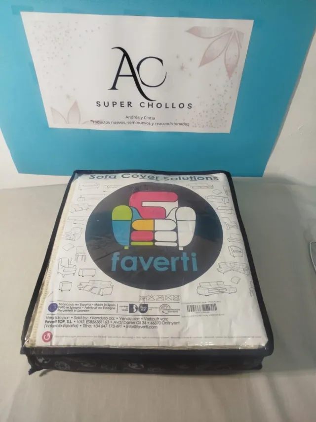 Funda sofá elástico FAVERTI 3 plazas beige