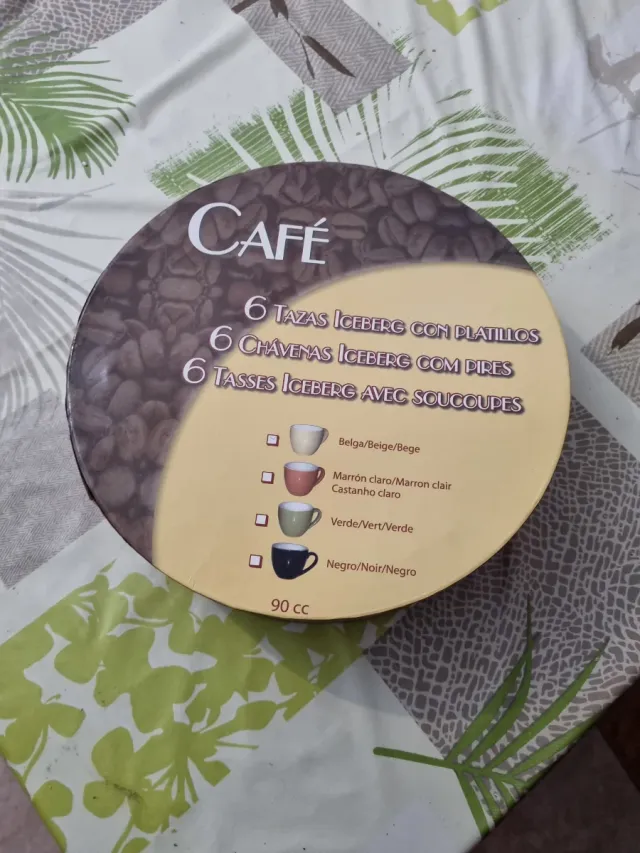 Juego 6 Tazas Café Porcelana Iceberg