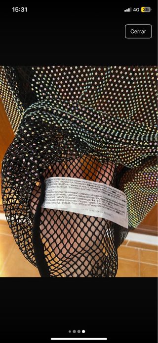 Camiseta mallada de Mango Mujer