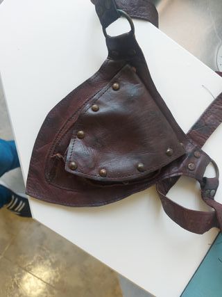 Riñonera de cuero auténtico