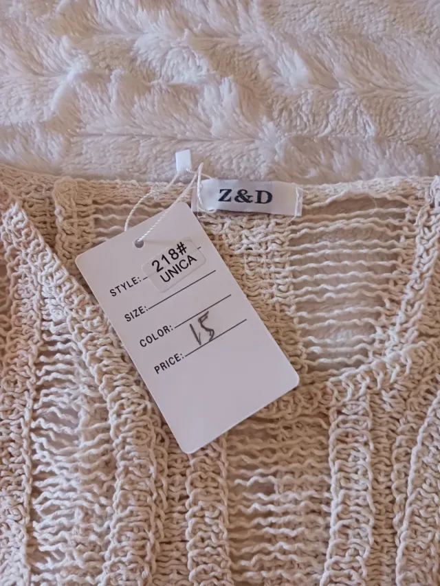 Jersey Z&D calado beige 