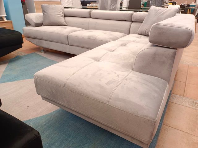 Sofá Rinconera Beige 262cm Tela