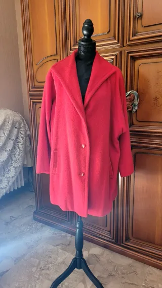 Cappotto vintage rosso seno misura 60