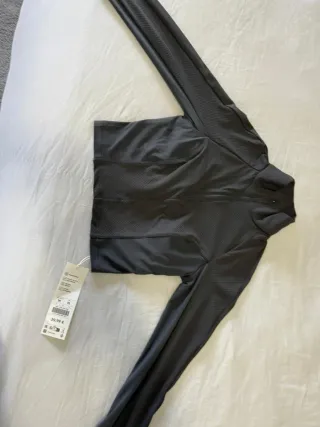 Oysho Top Allenamento Grigio Taglia M