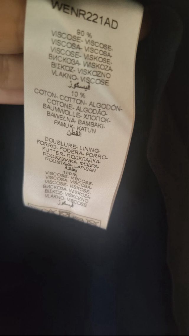 Vestido Naf Naf azul con encaje