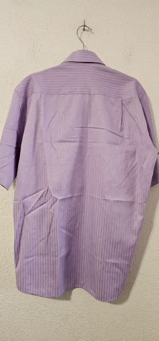 Camisa Arfango Morada Rayas Corta