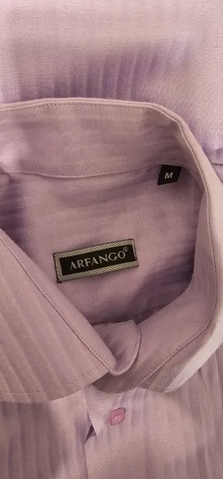 Camisa Arfango Morada Rayas Corta