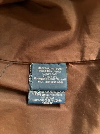 Chaqueta Cuero Ralph Lauren Vintage Talla L
