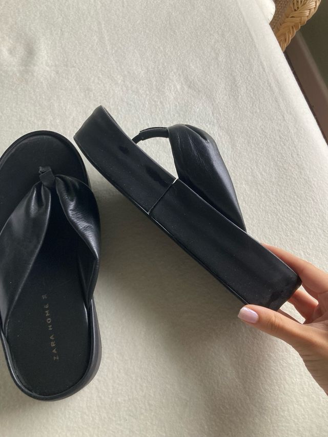Sandalias Zara Home Negras Talla 36