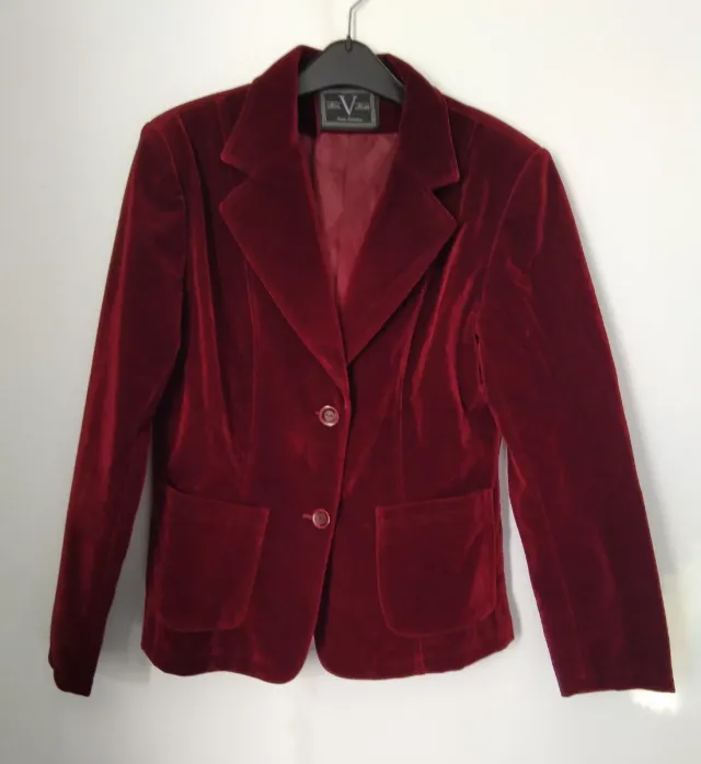 Blazer terciopelo rojo T38 NUEVA