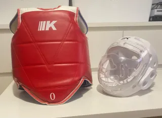 Peto y casco Taekwondo Ikara